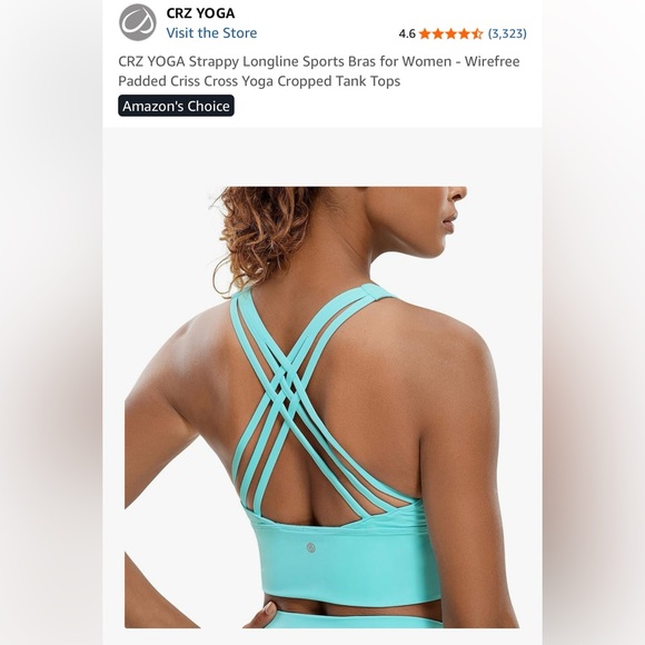 CRZ Yoga - BUNDLE - 4 strappy longline sports bras, XL - Picture 13 of 14